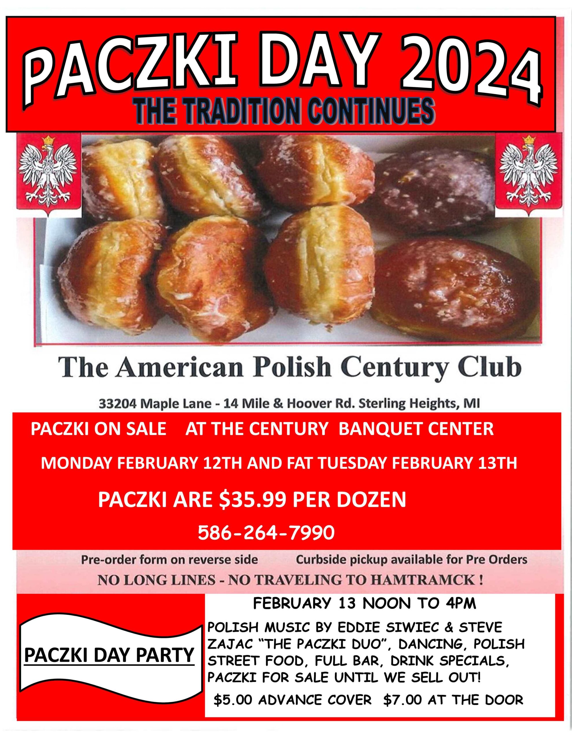 Paczki Day 2025 American Polish Century Club